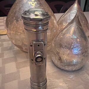 1920’s-30’s Eveready Working Flashlight 2630 w/ Fisheye Lens, Morse Code Button